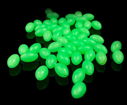 perlas fluorescentes de pesca